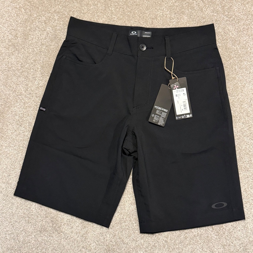 Oakley Baseline Hybrid 21 2.0 Shorts Mens 30 Black Hydrofree Quick Dry New